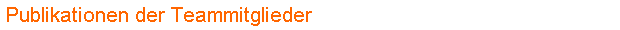 Publikationen der Teammitglieder
