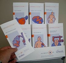 Die Patientenleitlinien als Folder im Display (Klicken: grosses Bild)